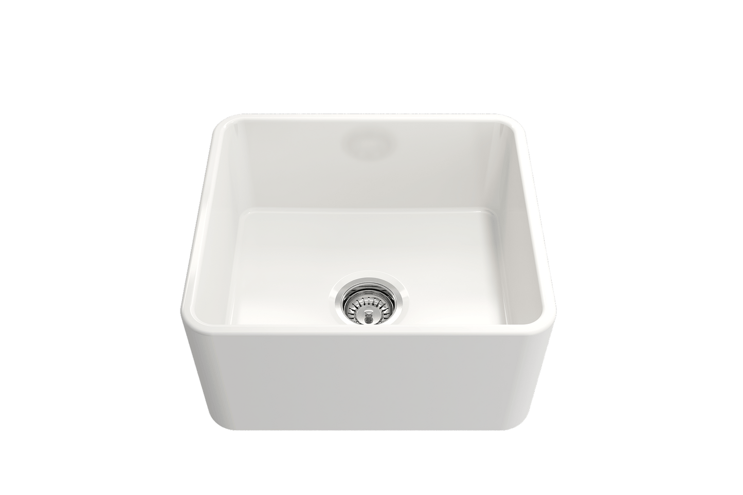 Classico Farmhouse Apron Front Fireclay 20" Single Bowl Kitchen Sink in White