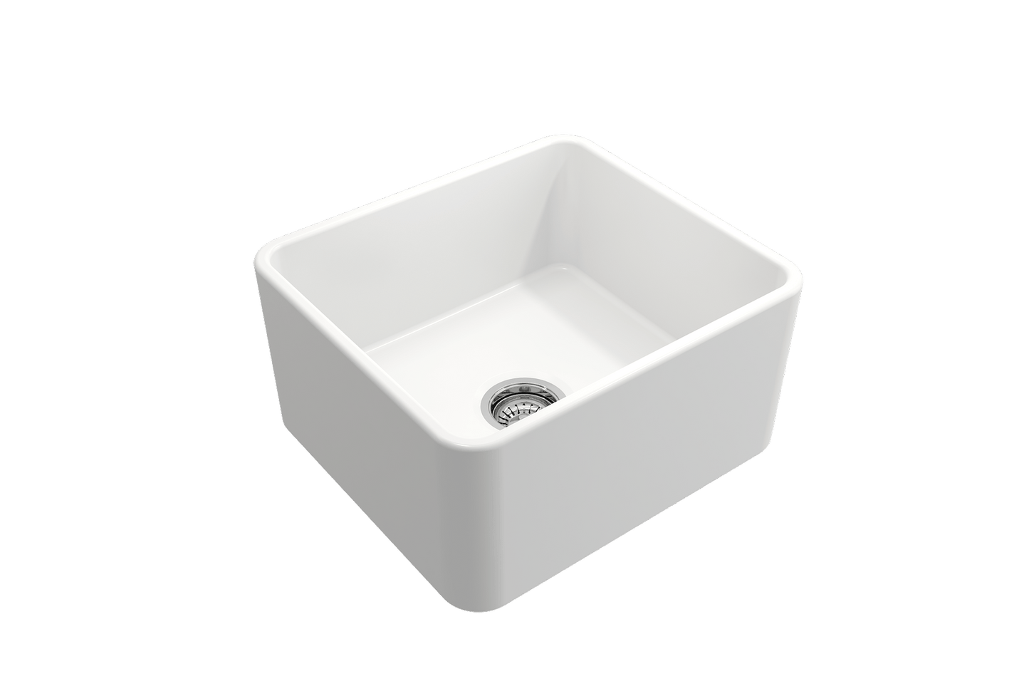 Classico Farmhouse Apron Front Fireclay 20" Single Bowl Kitchen Sink Matte White