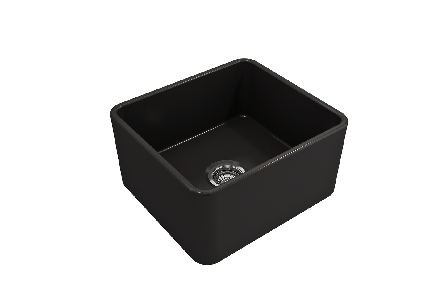 Classico Farmhouse Apron Front Fireclay 20" Single Bowl Kitchen Sink Matte Black