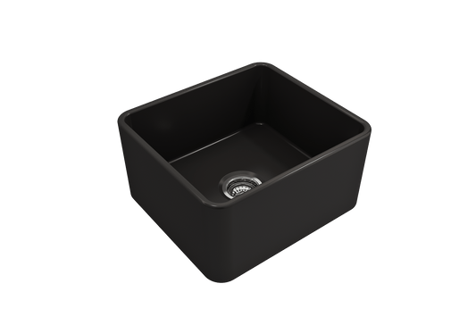 Classico Farmhouse Apron Front Fireclay 20" Single Bowl Kitchen Sink Matte Black