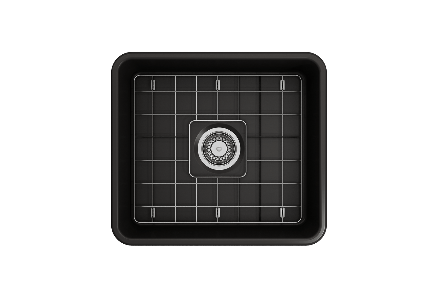 Classico Farmhouse Apron Front Fireclay 20" Single Bowl Kitchen Sink Matte Black