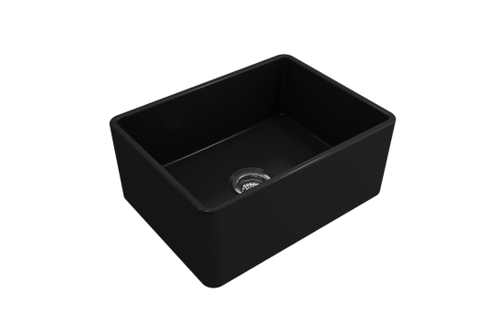 Classico Farmhouse Apron Front Fireclay 24" Single Bowl Kitchen Sink Matte Black