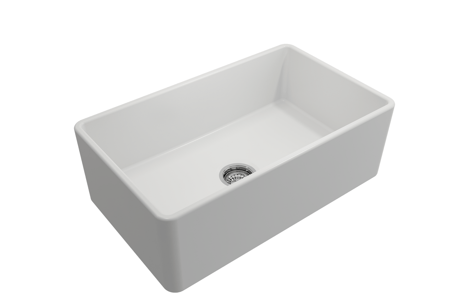 Classico Farmhouse Apron Front Fireclay 30" Single Bowl Kitchen Sink Matte White