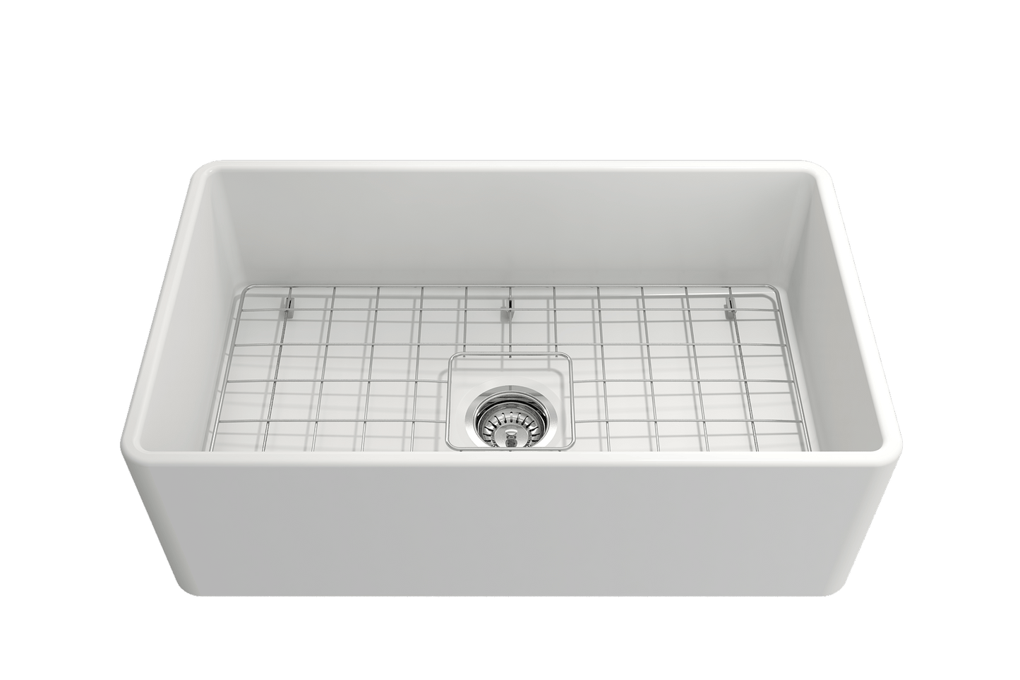 Classico Farmhouse Apron Front Fireclay 30" Single Bowl Kitchen Sink Matte White