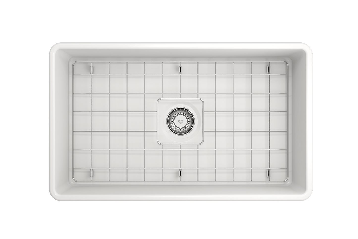 Classico Farmhouse Apron Front Fireclay 30" Single Bowl Kitchen Sink Matte White