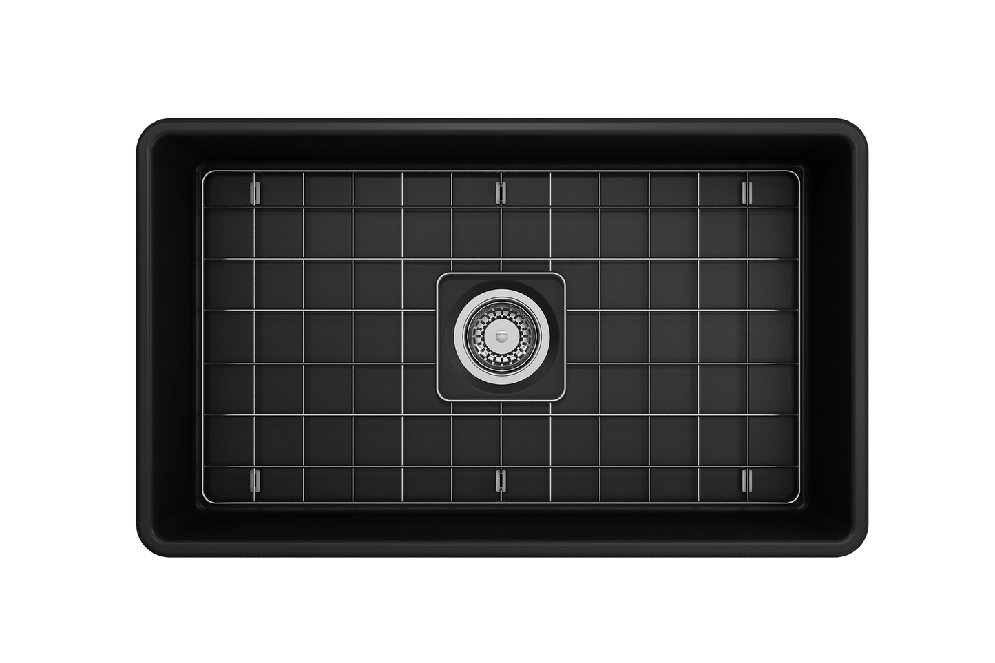 Classico Farmhouse Apron Front Fireclay 30" Single Bowl Kitchen Sink Matte Black