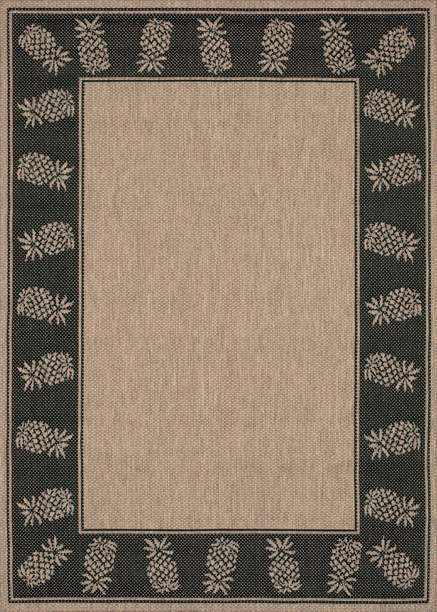 Couristan Recife Tropics Cocoa-Black Rug 2' x 3'7"