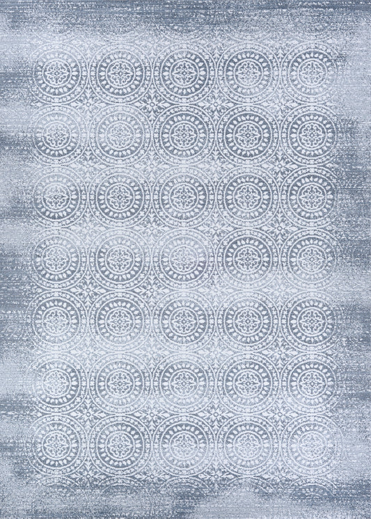 Couristan Marina Unison Slate Blue-Pearl Rug 3'11" x 5'6"