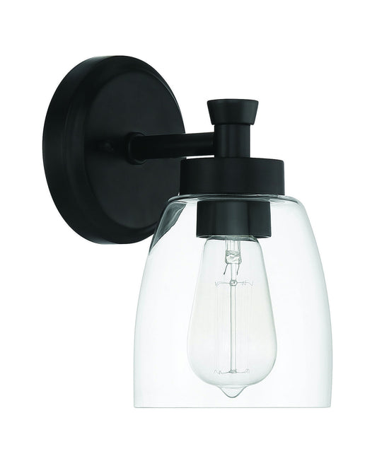 Henning 1 Light Sconce Clear Glass, - FB