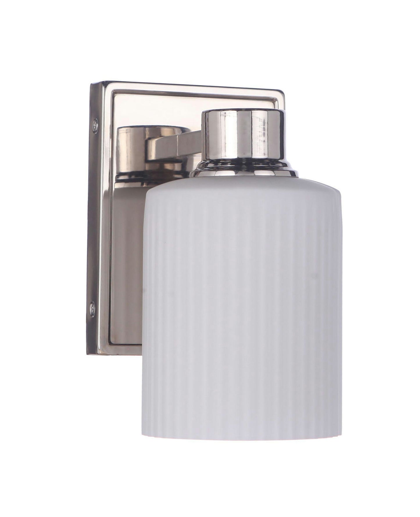 Bretton 1 Light Wall Sconce, Polished Nickel