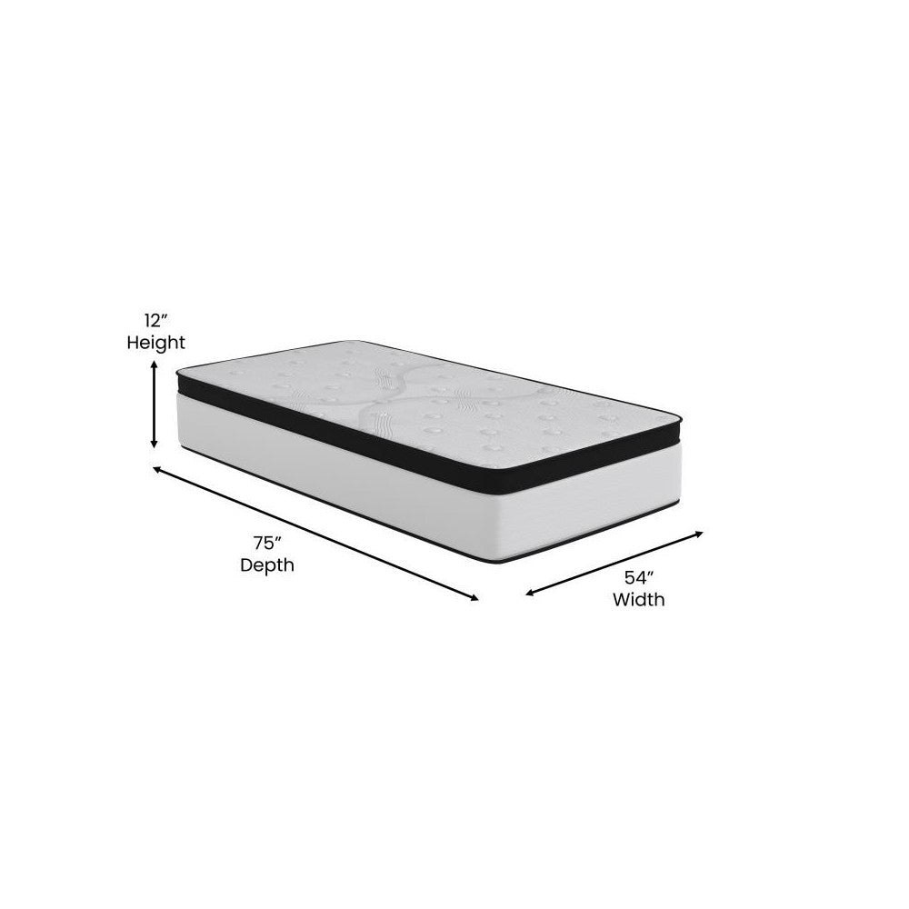 12in Pocket Mattress-Twin