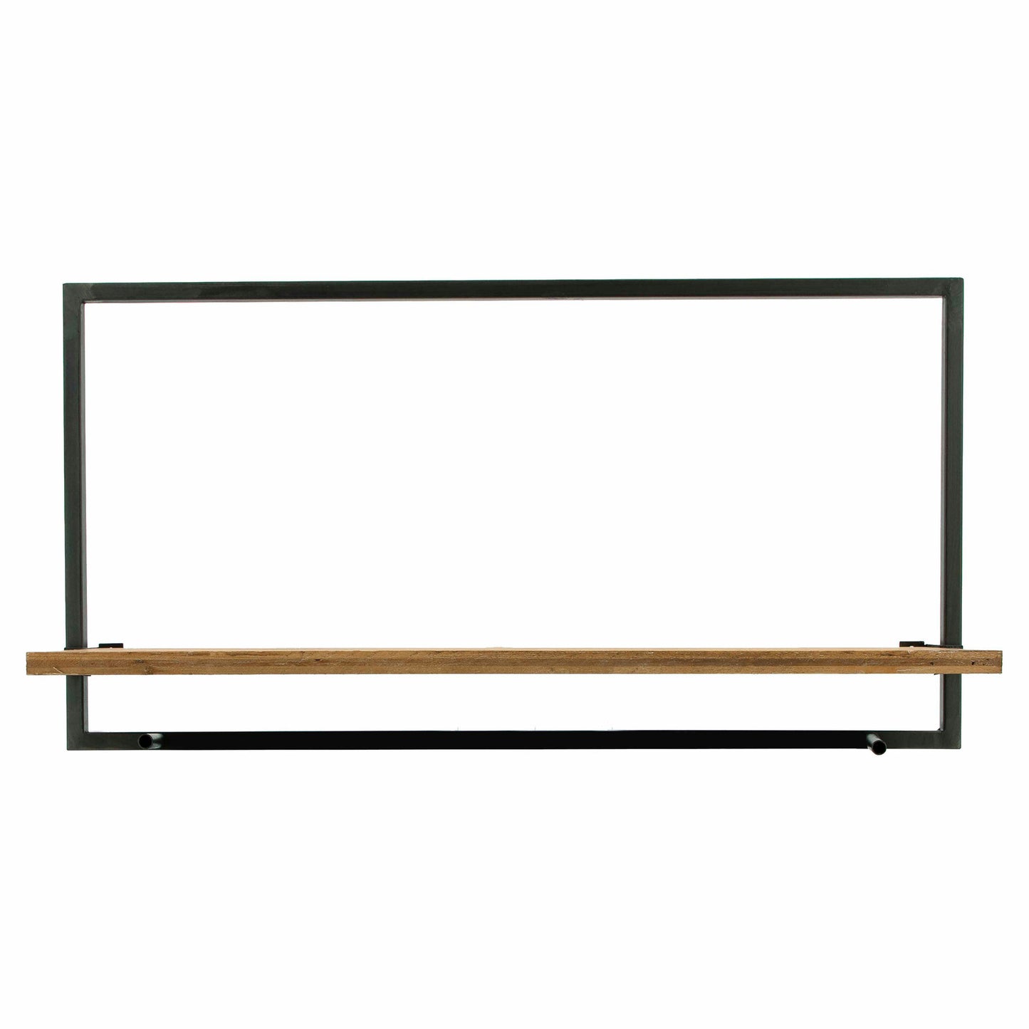 S/5 Wood/metal Wall Shelves