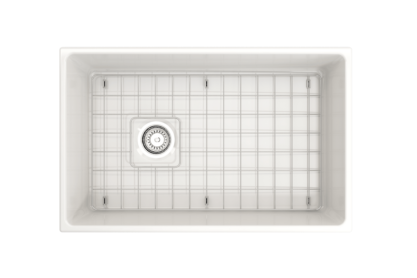 Contempo Apron Front Fireclay 30" Single Bowl Kitchen Sink in White