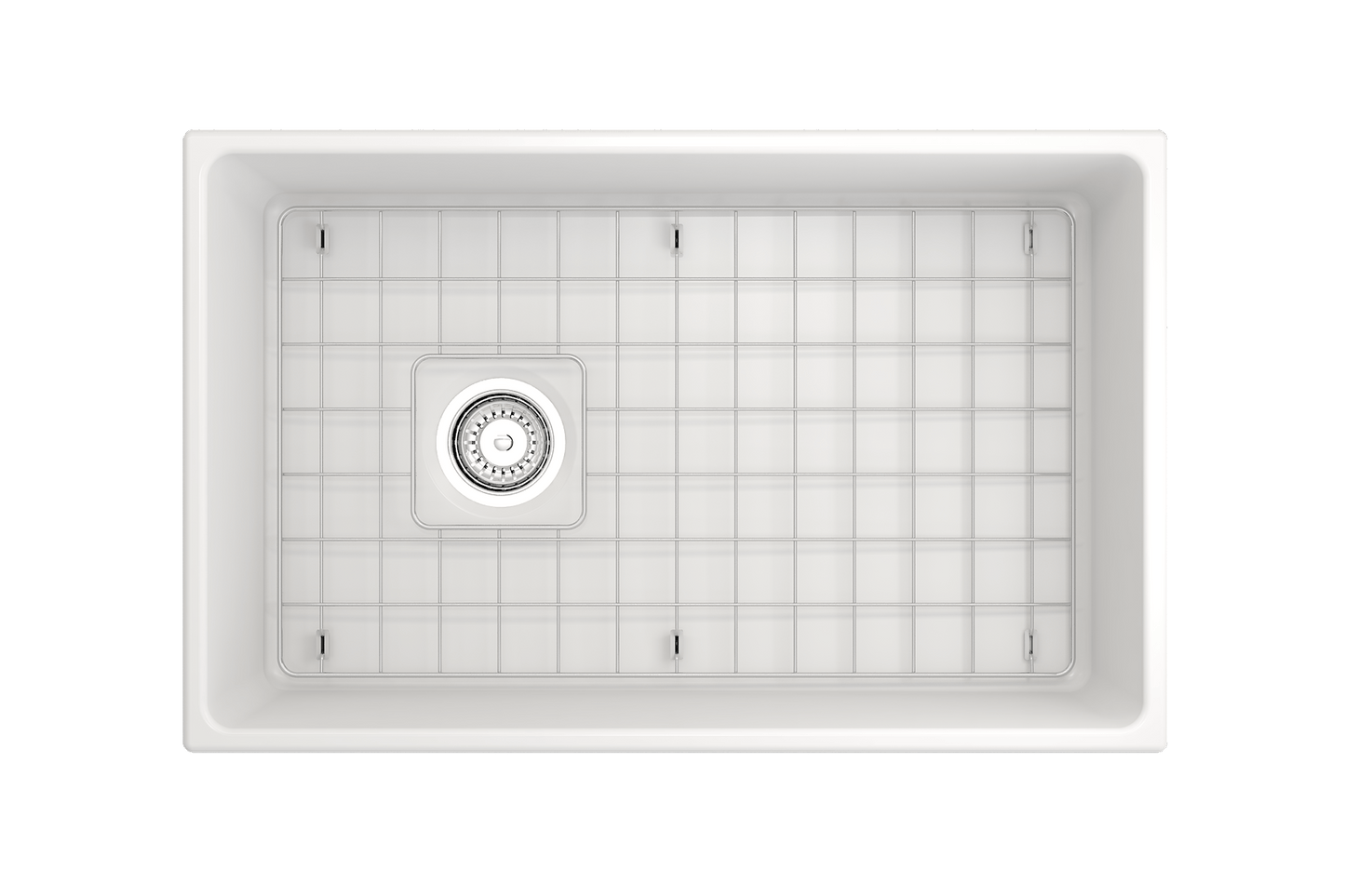 Contempo Apron Front Fireclay 30" Single Bowl Kitchen Sink in Matte White