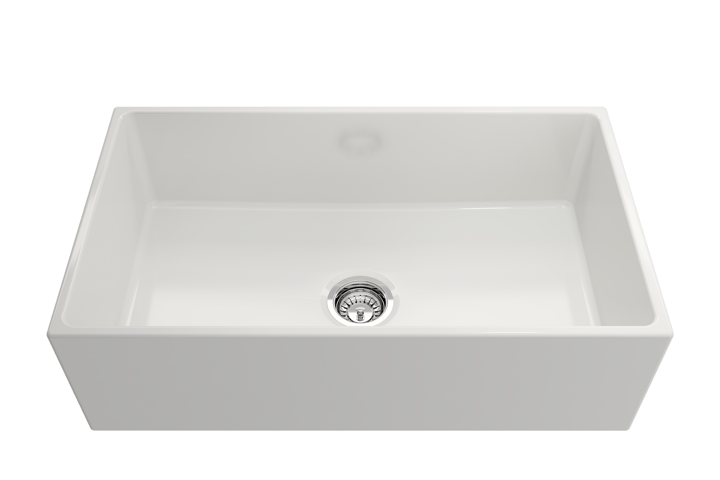 Contempo Apron Front Fireclay 33" Single Bowl Kitchen Sink in White