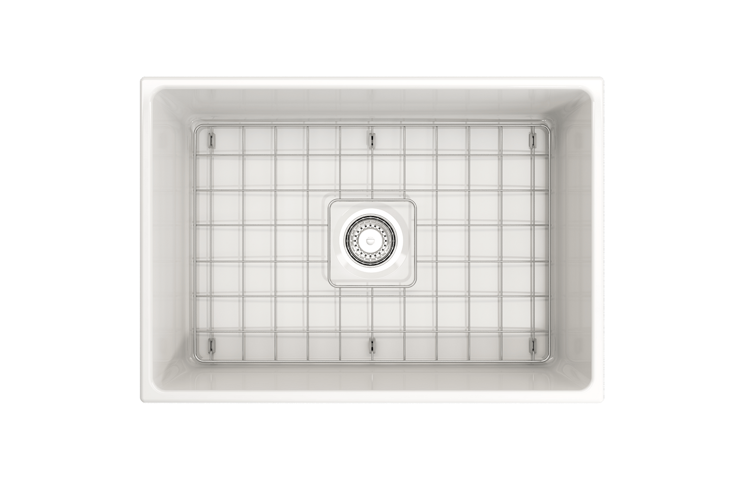 Contempo Apron Front Fireclay 27" Single Bowl Kitchen Sink in White
