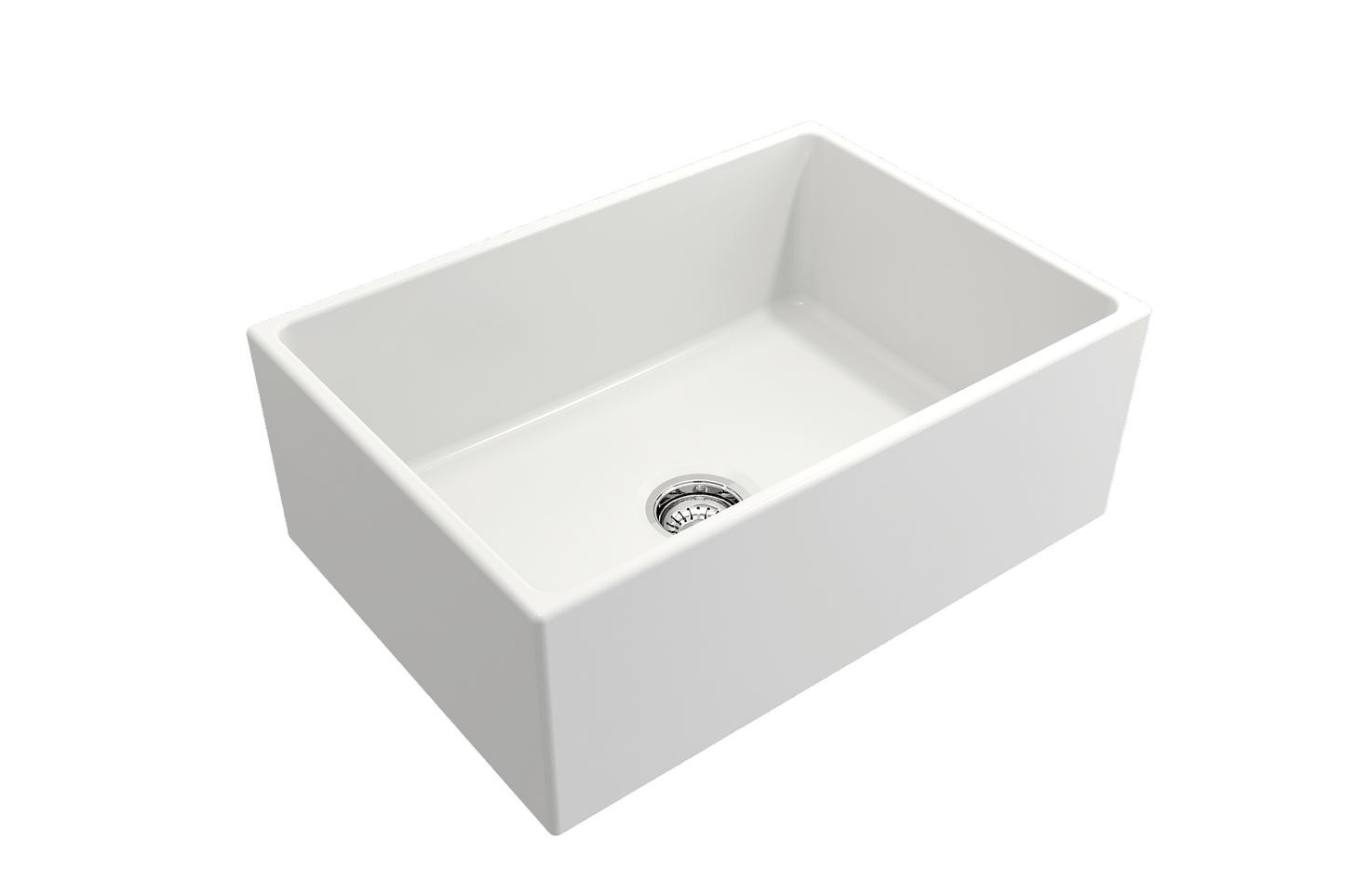 Contempo Apron Front Fireclay 27" Single Bowl Kitchen Sink in Matte White