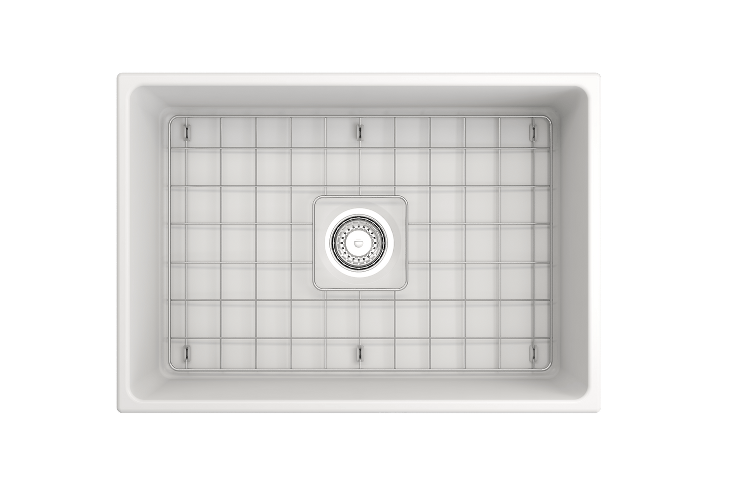 Contempo Apron Front Fireclay 27" Single Bowl Kitchen Sink in Matte White