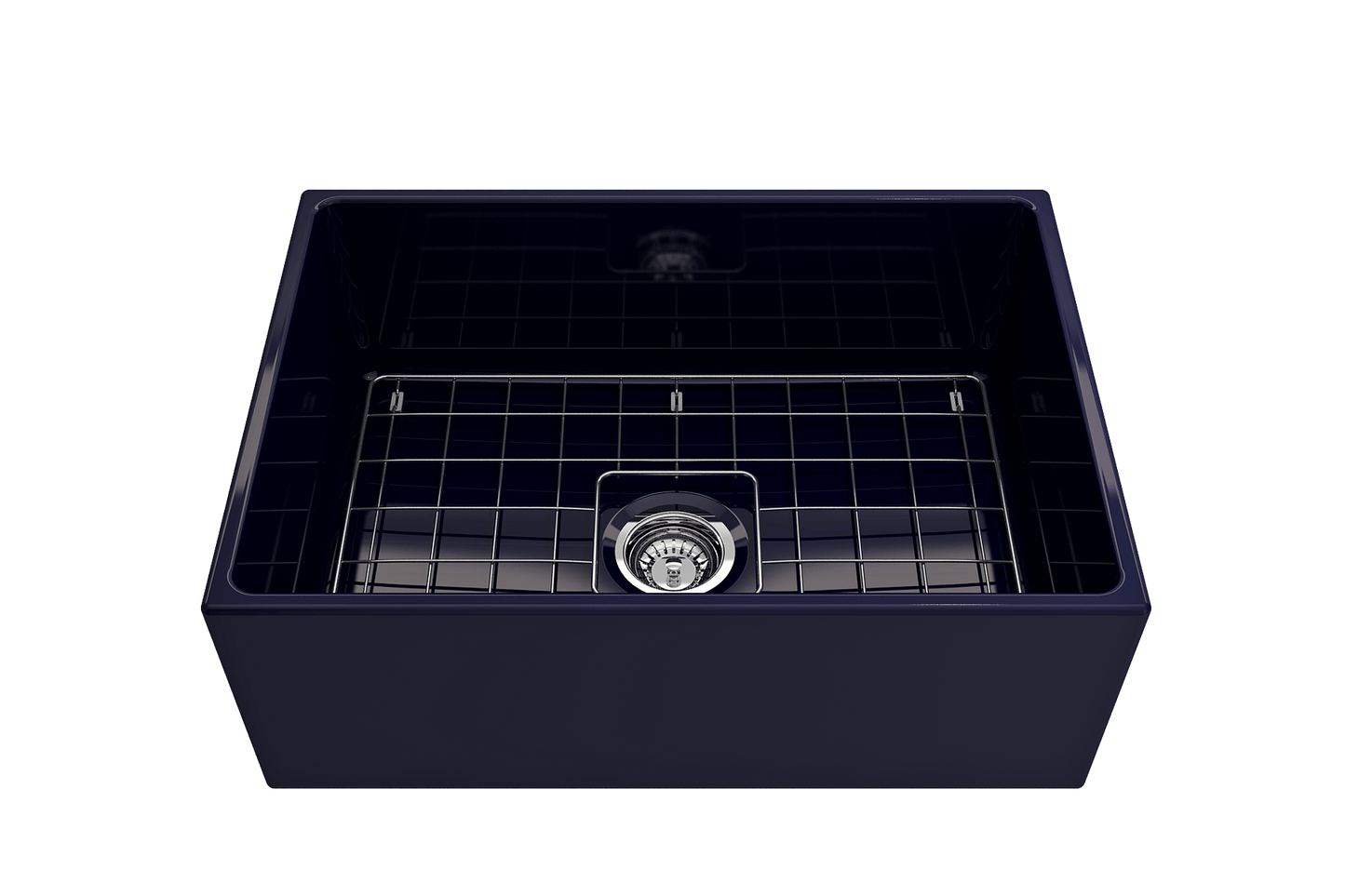 Contempo Apron Front Fireclay 27" Single Bowl Kitchen Sink in Sapphire Blue