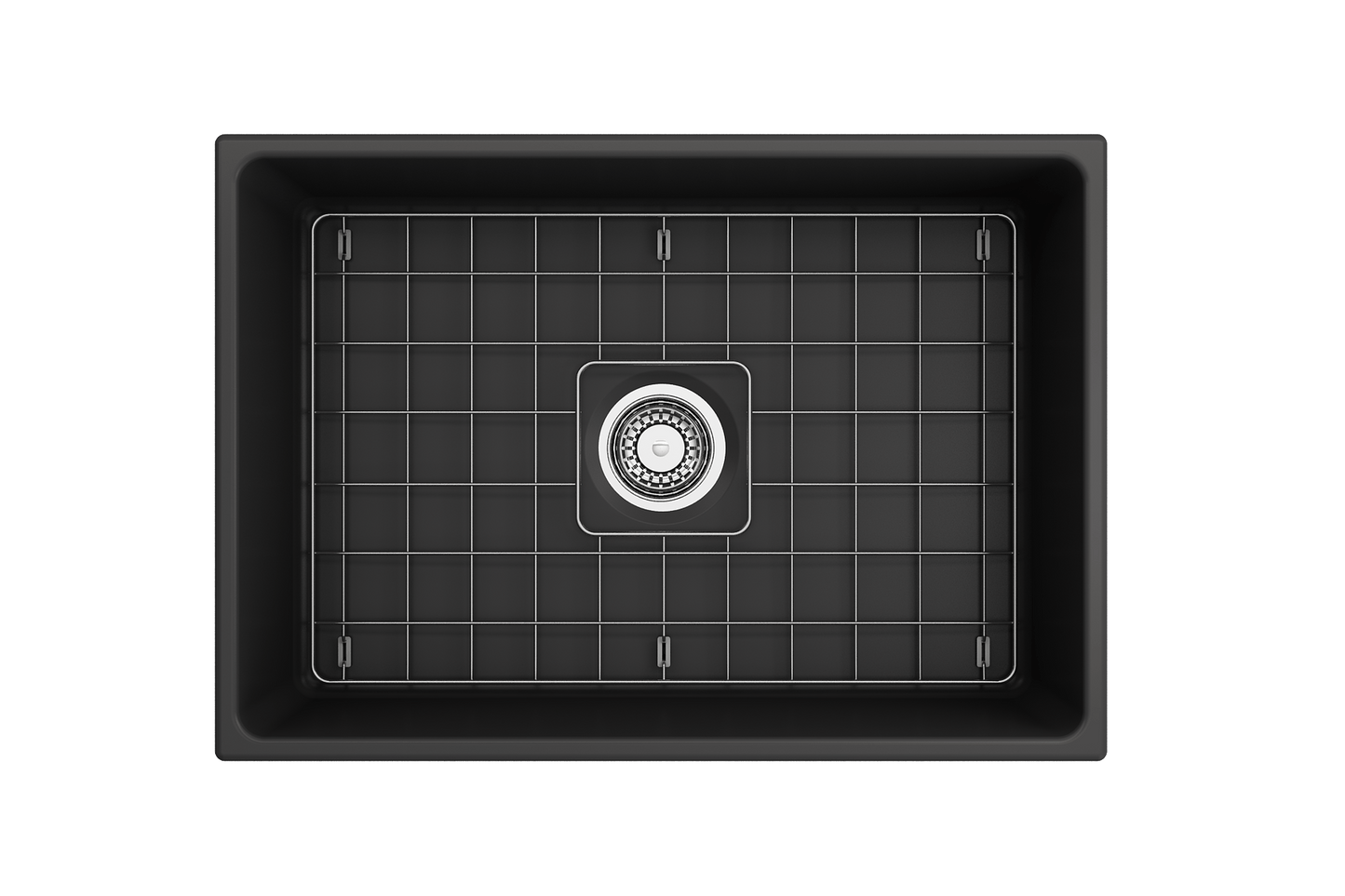 Contempo Apron Front Fireclay 27" Single Bowl Kitchen Sink in Matte Dark Gray