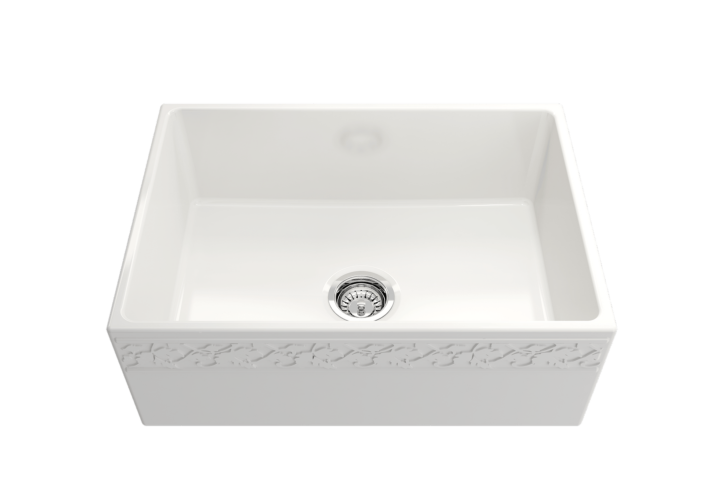 Vigneto Apron Front Fireclay 27" Single Bowl Kitchen Sink in White