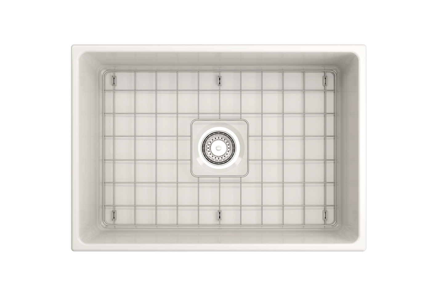 Vigneto Apron Front Fireclay 27" Single Bowl Kitchen Sink in Biscuit
