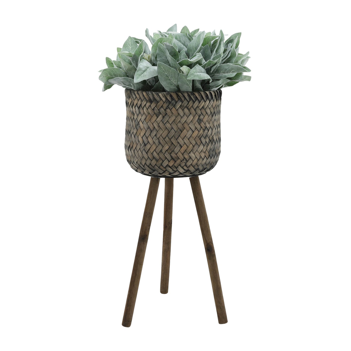 S/2 Bamboo Planters On Stands