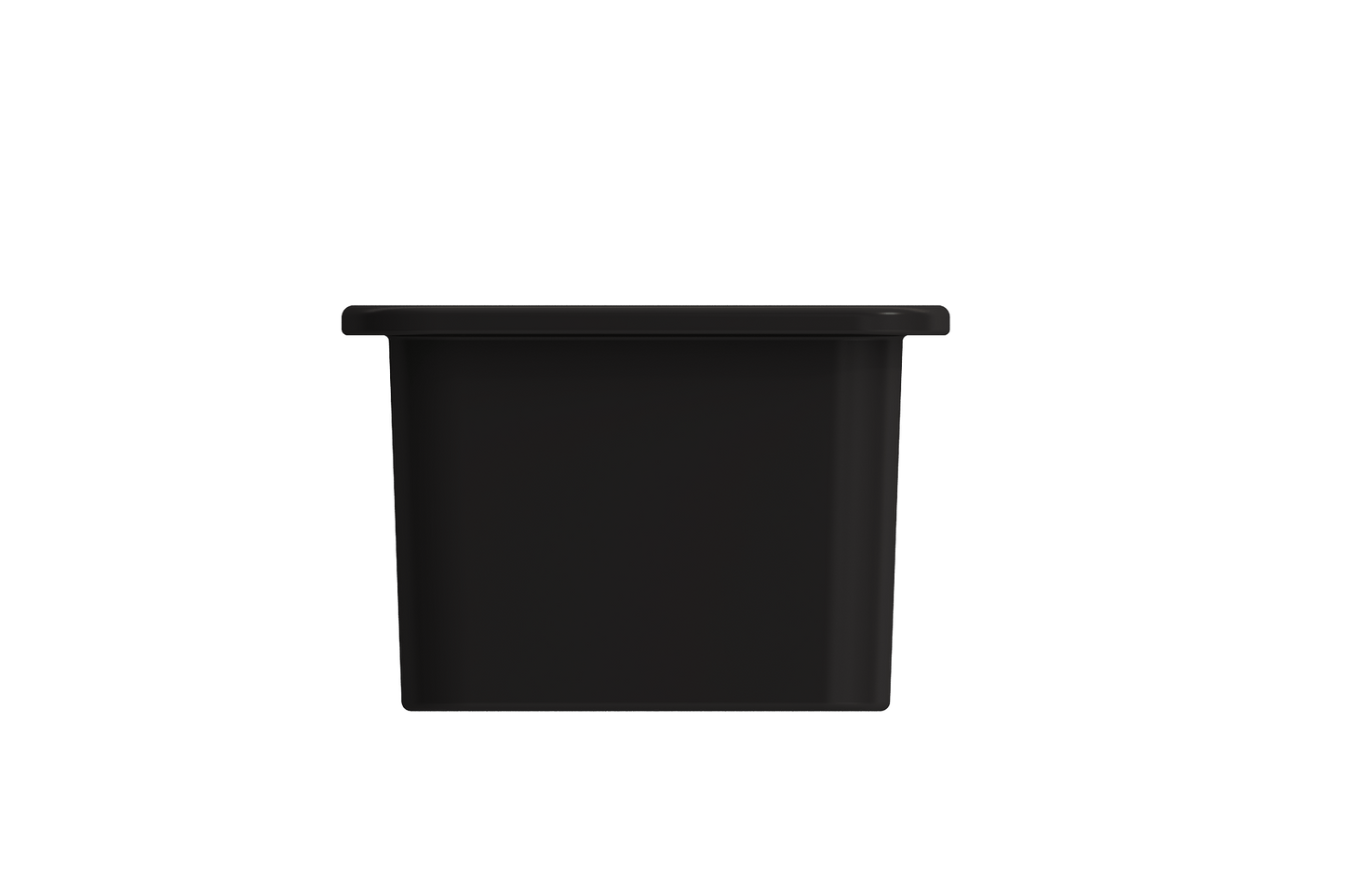 Sotto Dual-mount Fireclay 12" Single Bowl Bar with Strainer in Matte Black