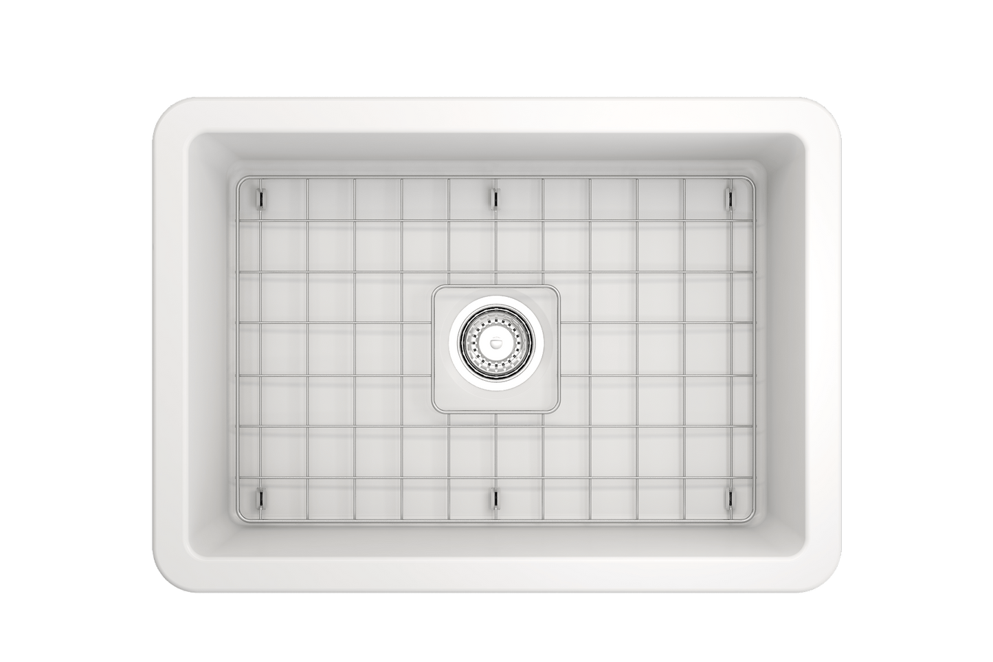 Sotto Dual-mount Fireclay 27" Single Bowl Kitchen Sink in Matte White