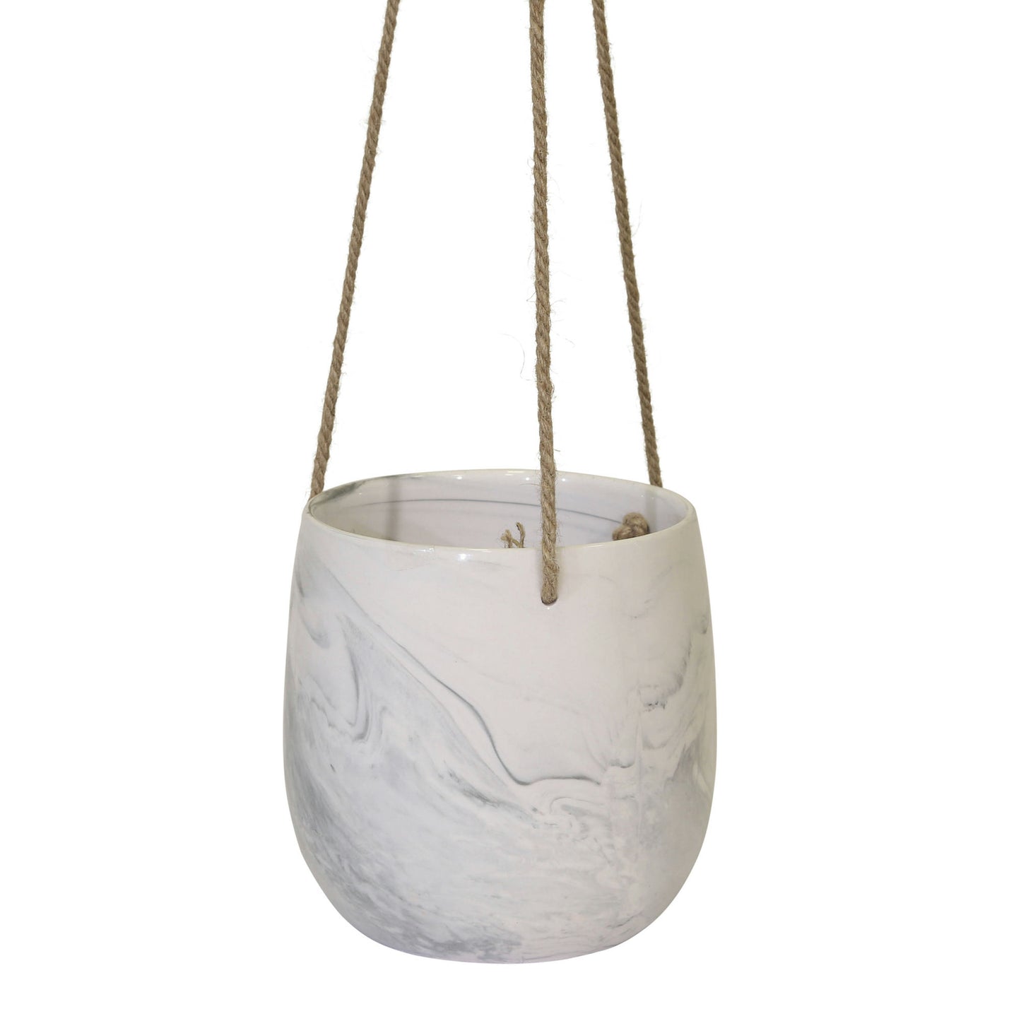 Hanging Gray Marble Planter