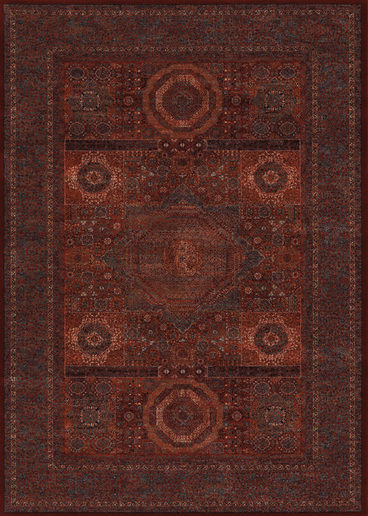Couristan Old World Classic Mamluken Burgundy Rug 5'3" x 7'6"
