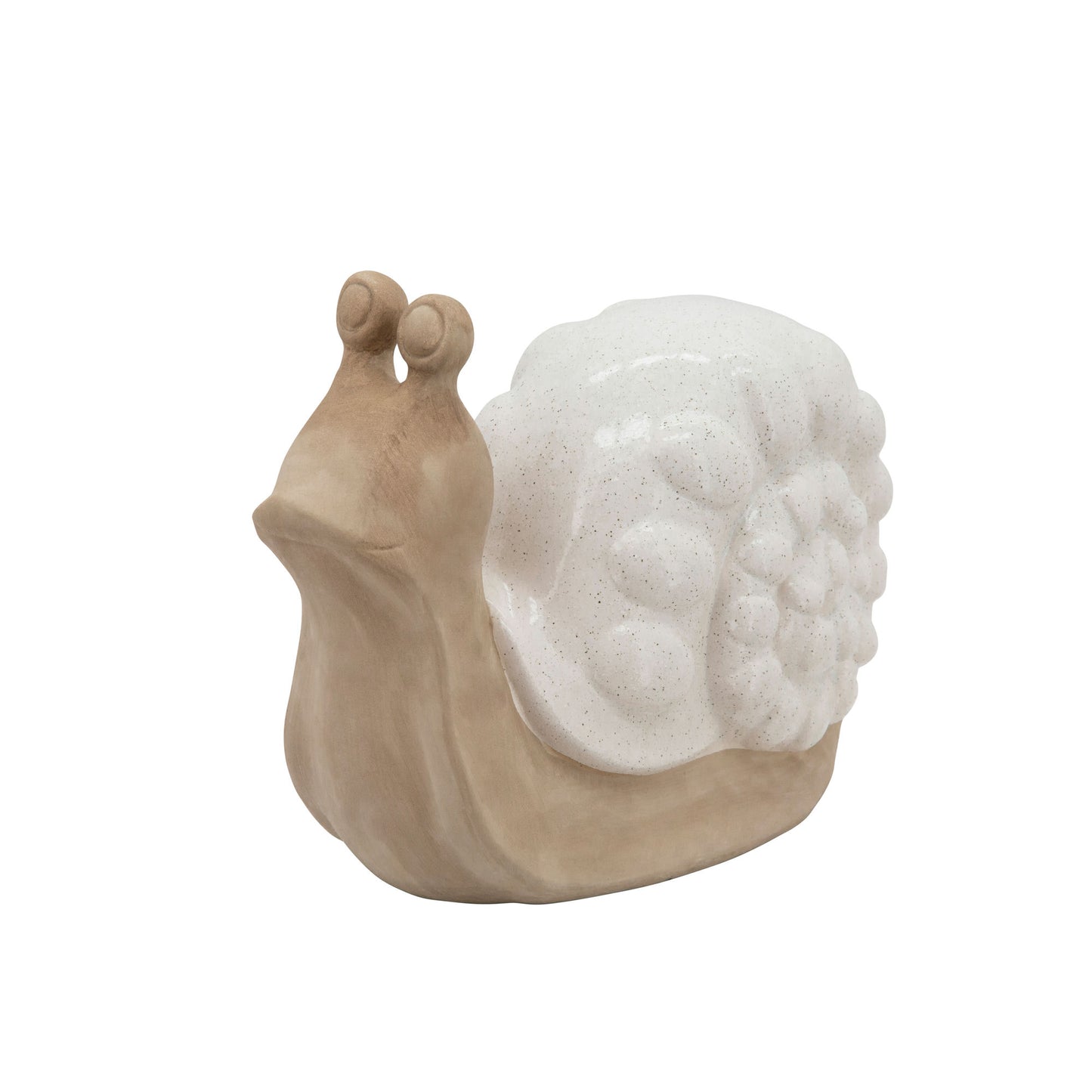 Ceramic Snail W/ White Shell 10"