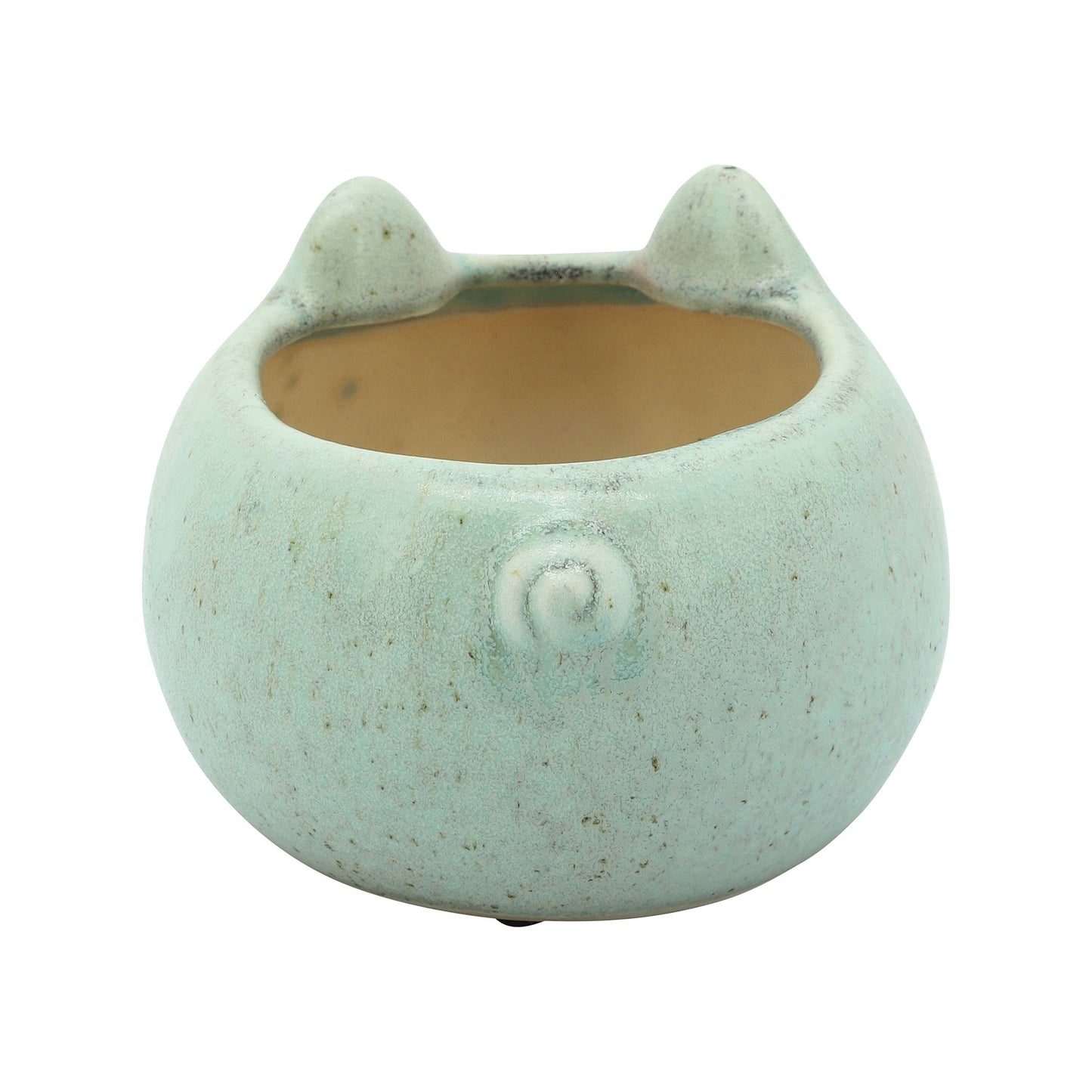 Pig Planter, 7" Green