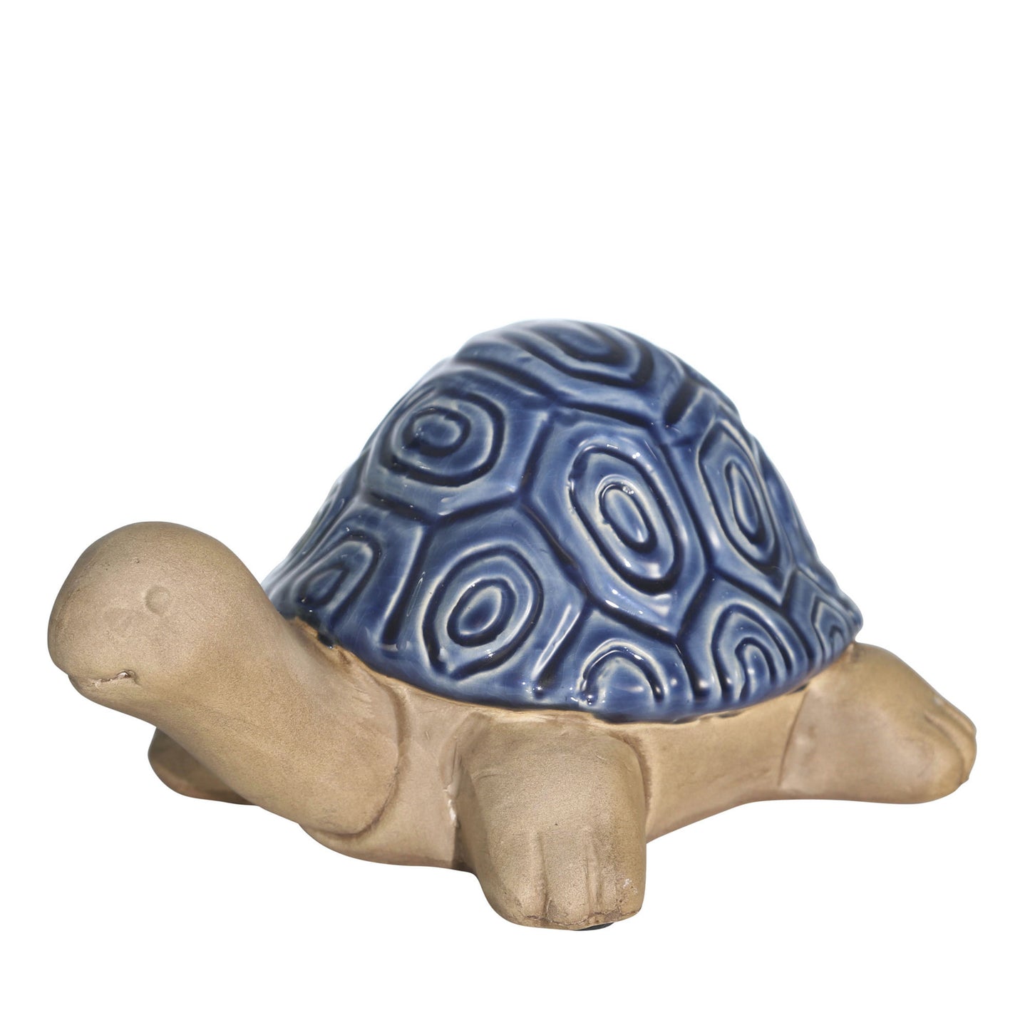 Ceramic Tortoise, 10" Navy