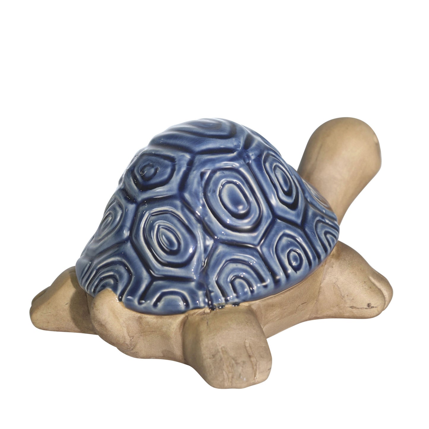 Ceramic Tortoise, 10" Navy