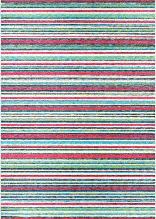 Couristan Cape Brockton Purple-Multi Rug 5'3" x 7'6"