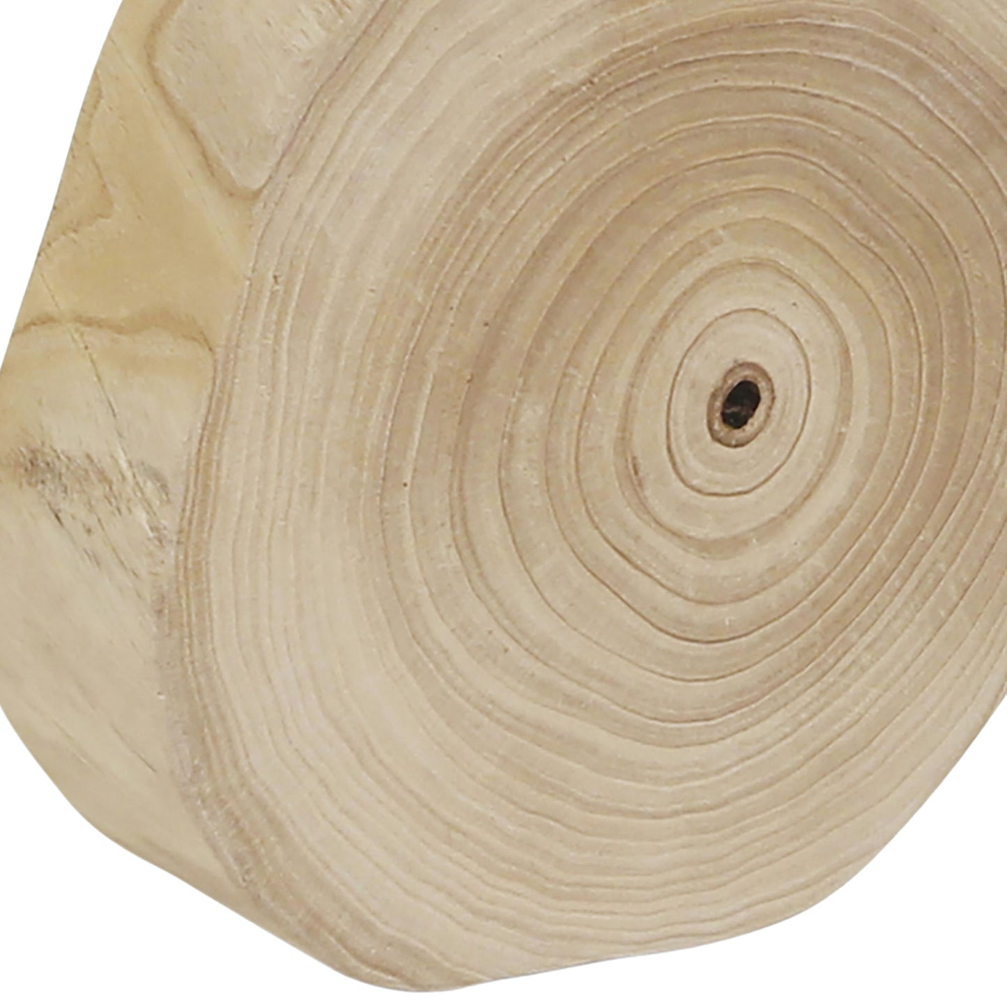 Wooden 16" Stool, Natural