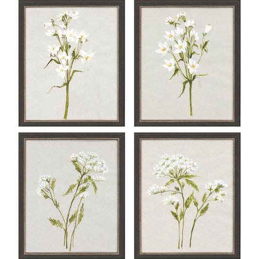 Paragon White Field Flowers S/4