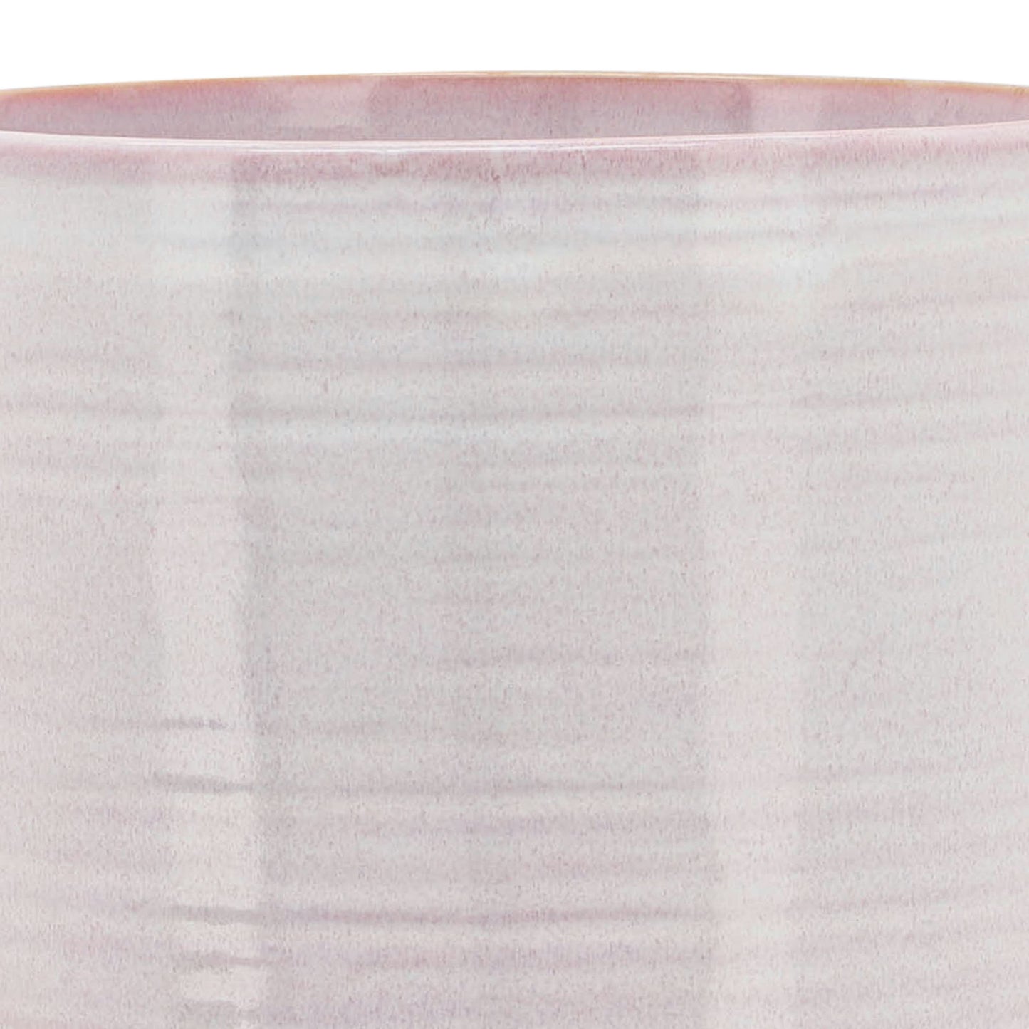 Ceramic 8" Planter On Stand, Cream Stripe