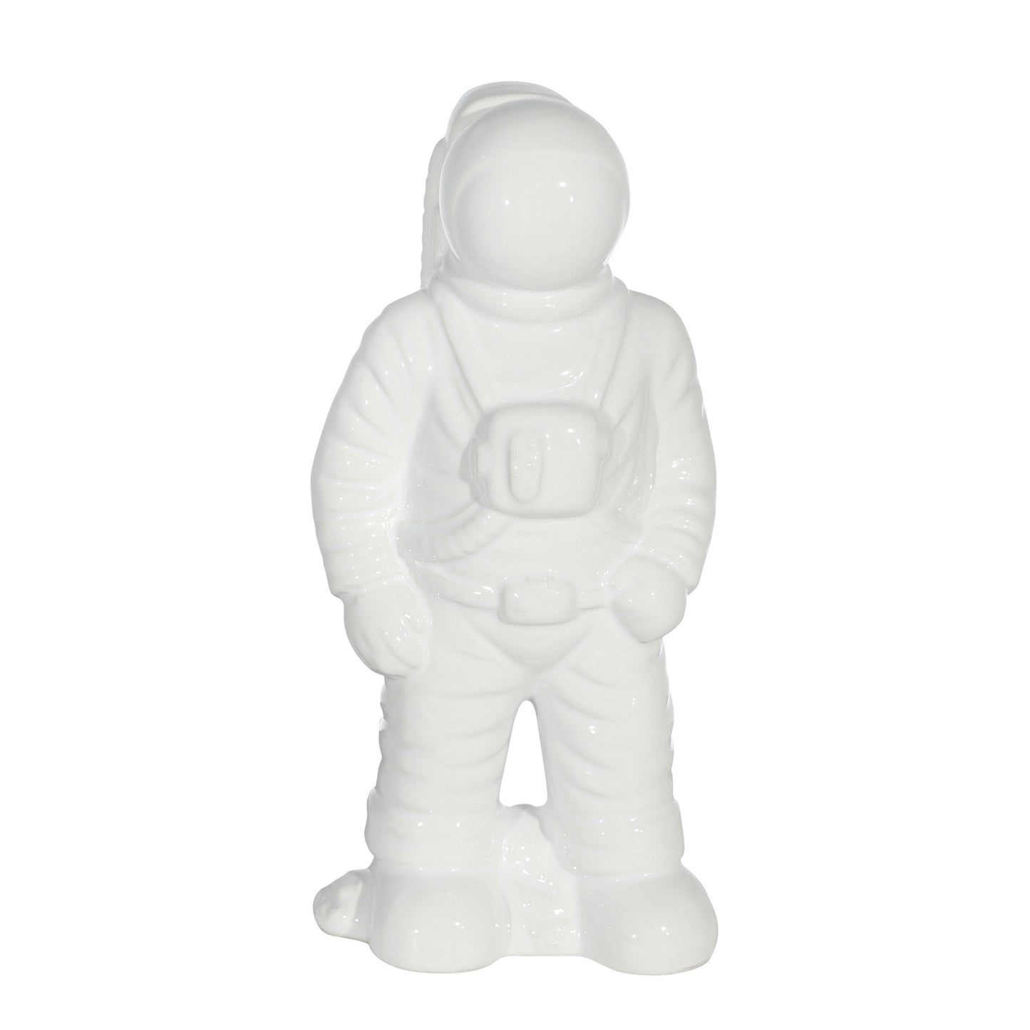 Ceramic 12" Astronaut Statuette, White
