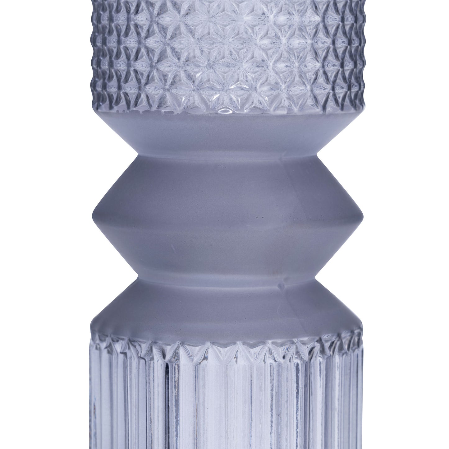 Glass 10" Mallet Vase, Smoked