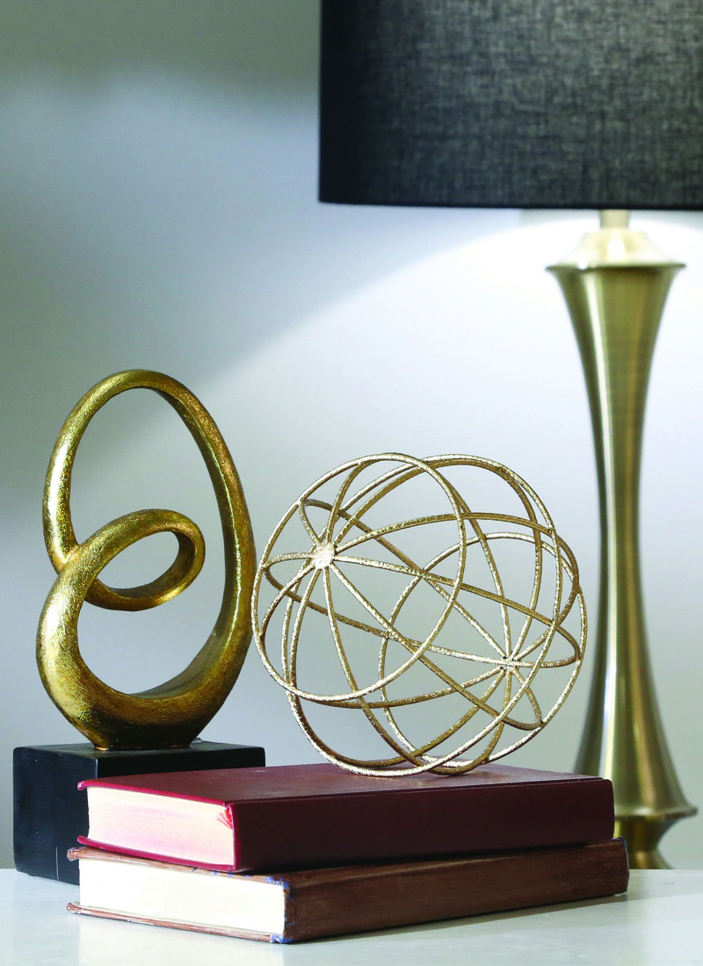 Metal 6" Decorative Orb, Gold