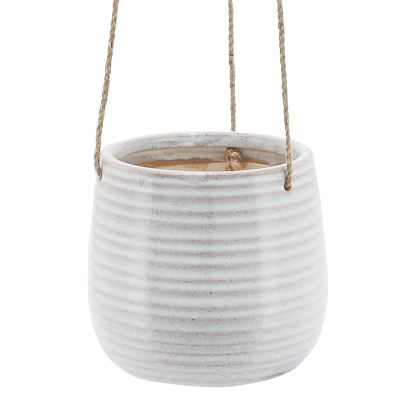 Ceramic 6" Hanging Planter,beige