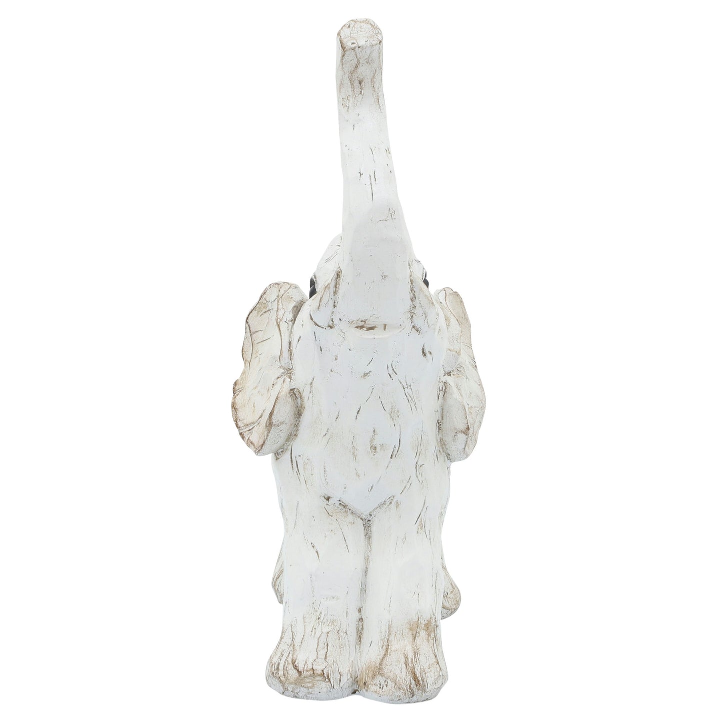 8" Elephant Figurine , White
