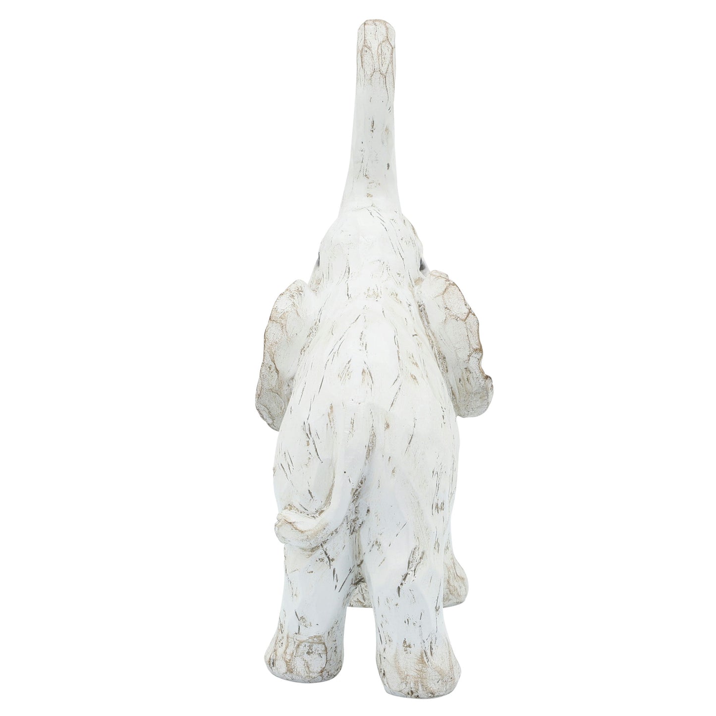 8" Elephant Figurine , White