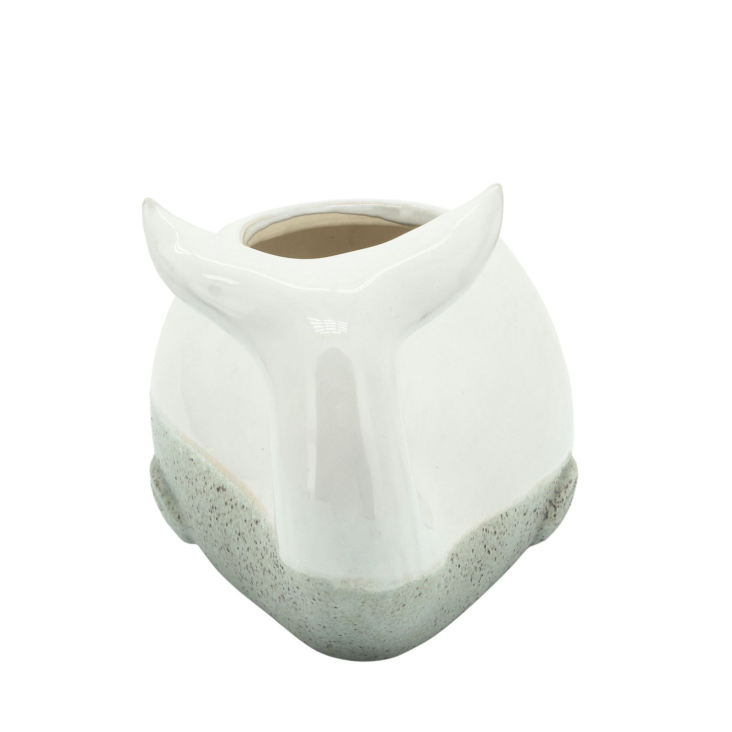 Ceramic 5" Whale Planter, Beige