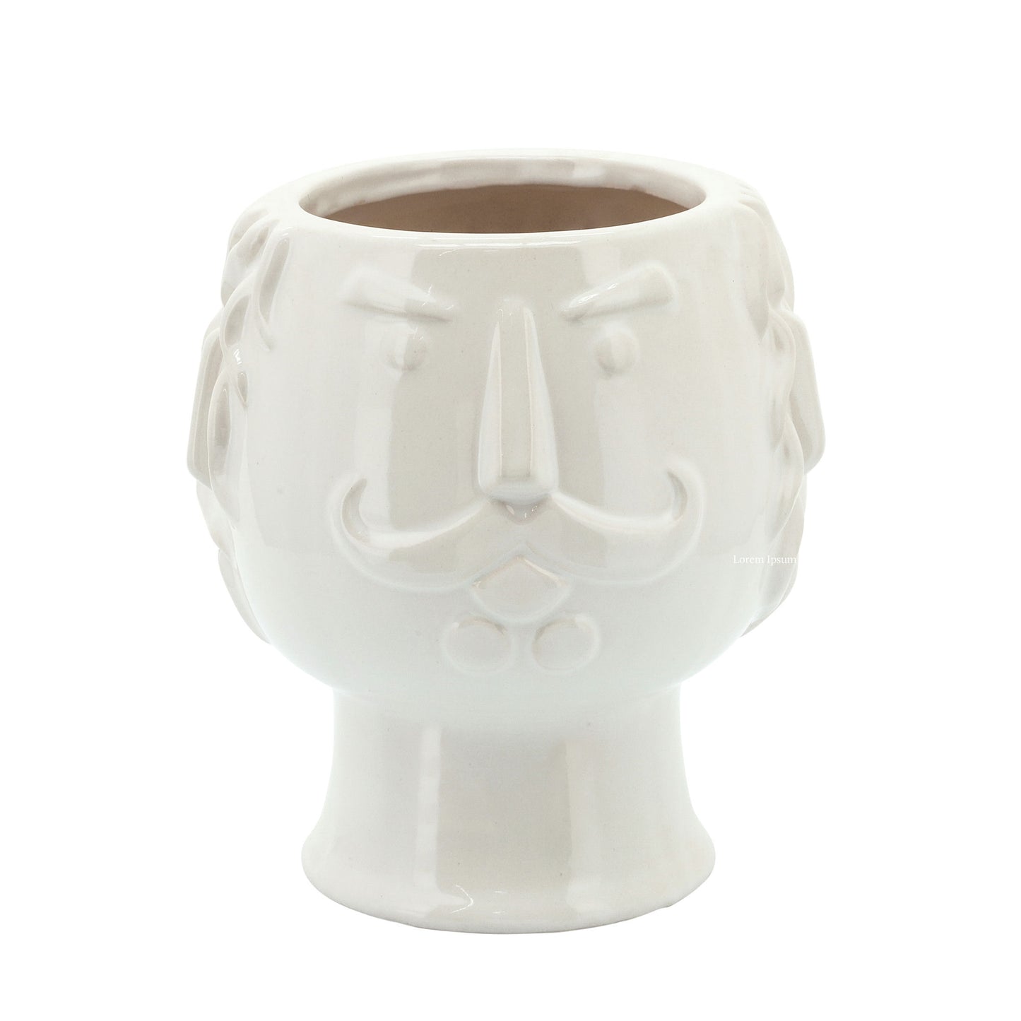 6" Grandpa Face Planter, White