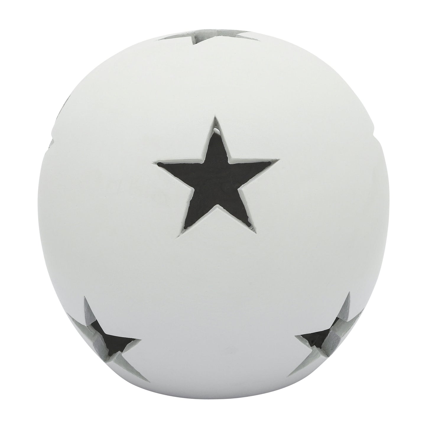 Ceramic 12" Star Orb, Matte White