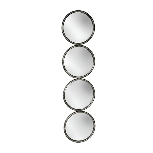 48" 4-mirrored Circles, Black Wb