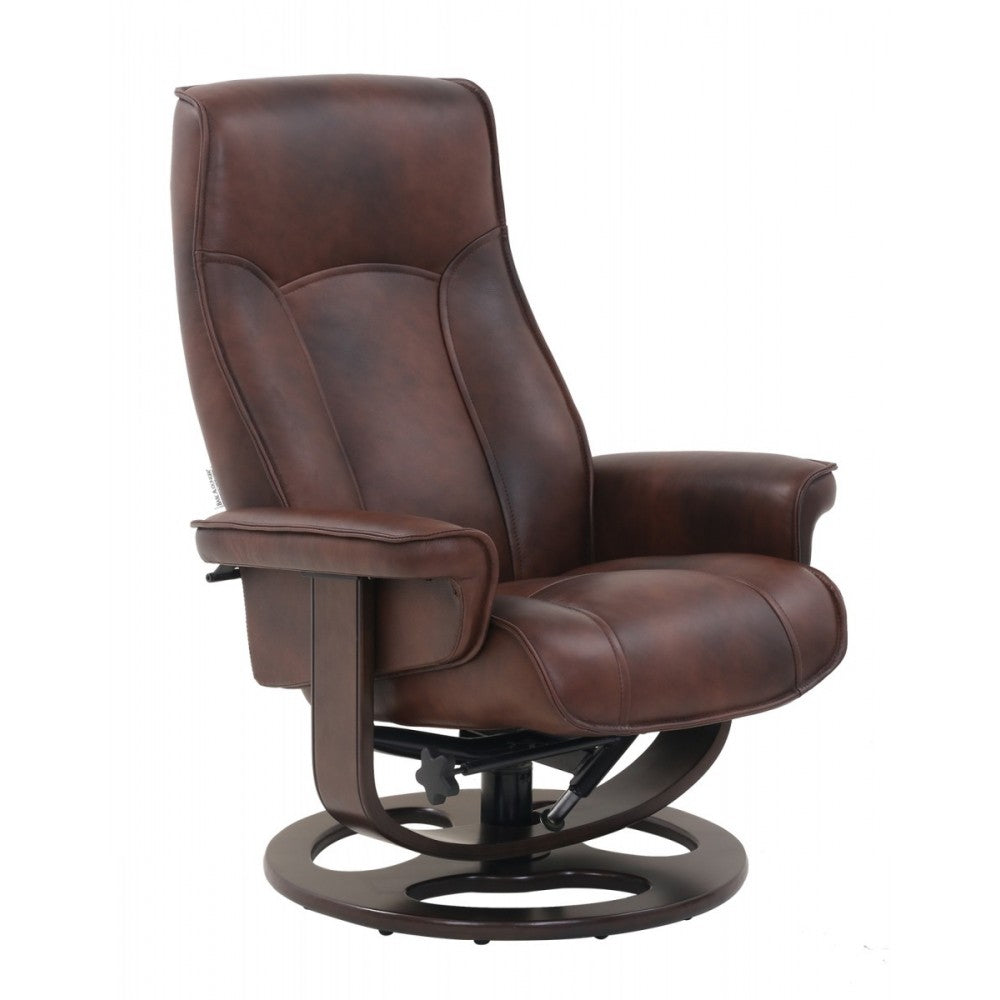 15-3764 Austin Pedestal Recliner / Ottoman, Brown